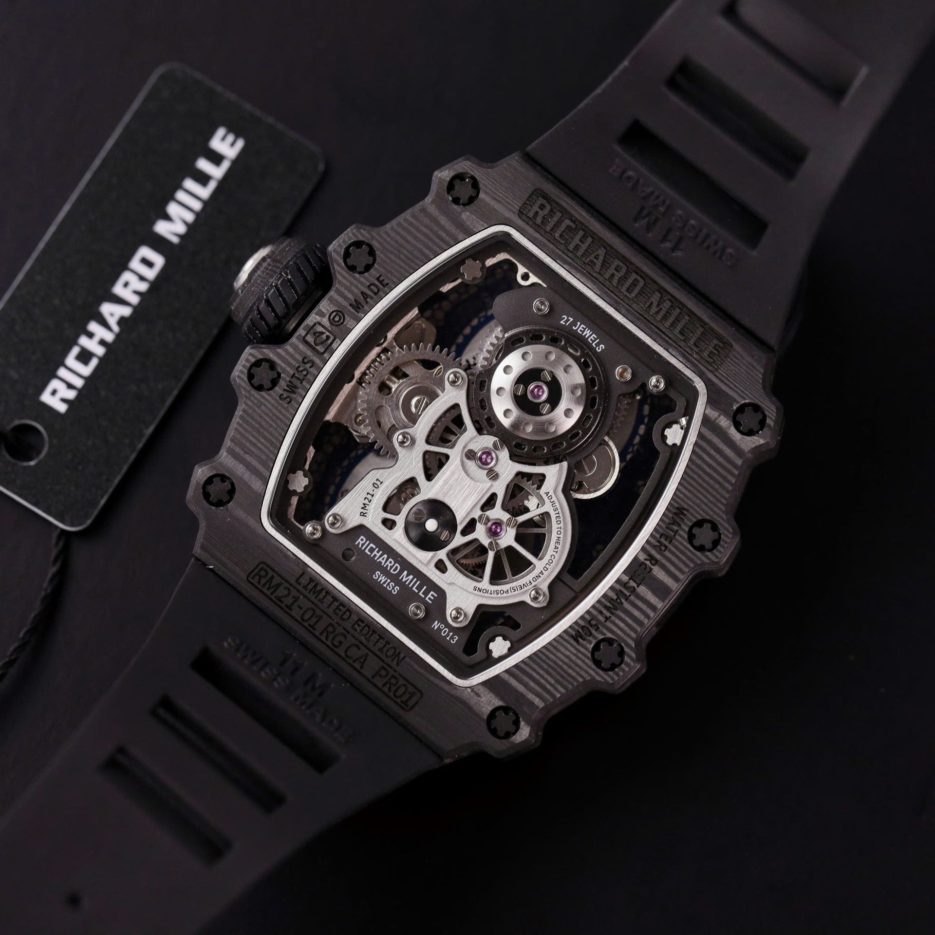 Richard Mille RM21-01 Tourbillon Watch Rubber Strap 45mm - Image 7