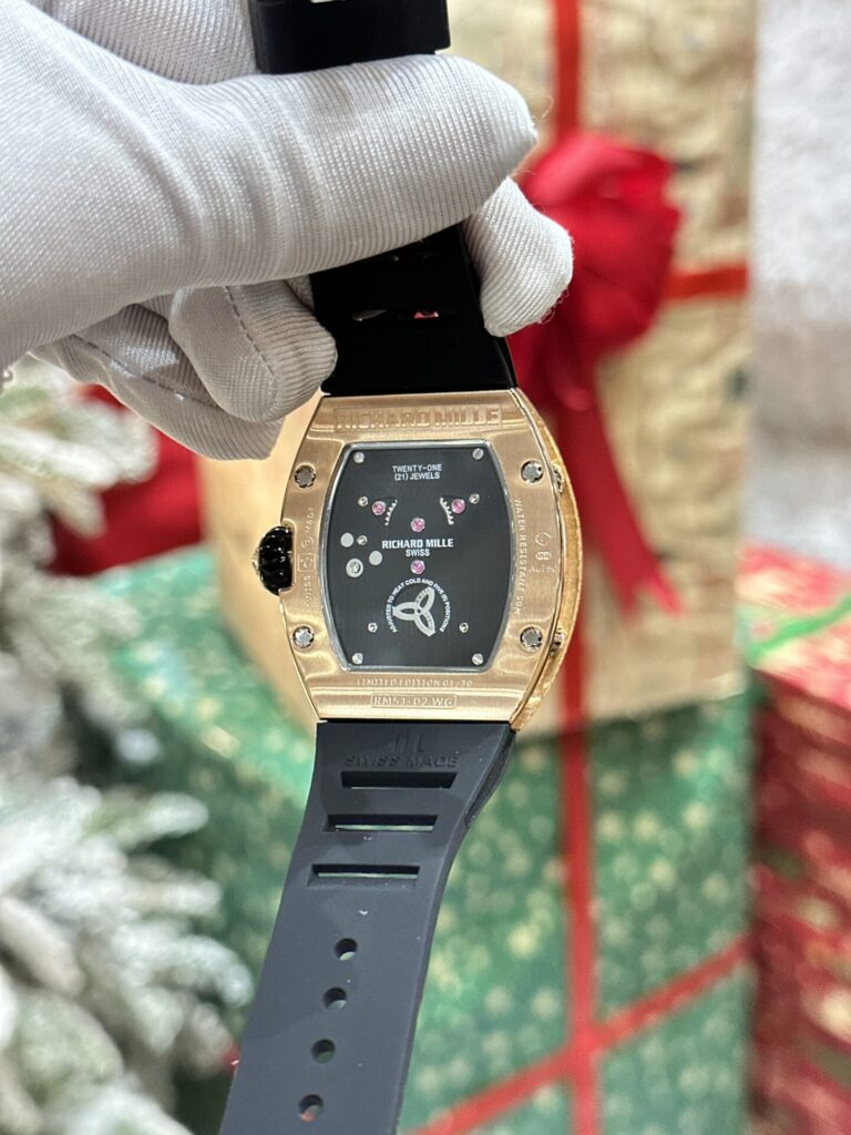 Đồng Hồ Richard Mille RM51-02 Rose Gold Đính Đá Rep 11 Thụy Sỹ 40mm (2)