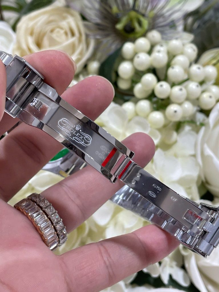 Đồng Hồ Rolex Chế Tác Daytona 126599TSA Bọc Vàng Trắng 18K Đá Sapphire Xanh Nhân Tạo 40mm (1)