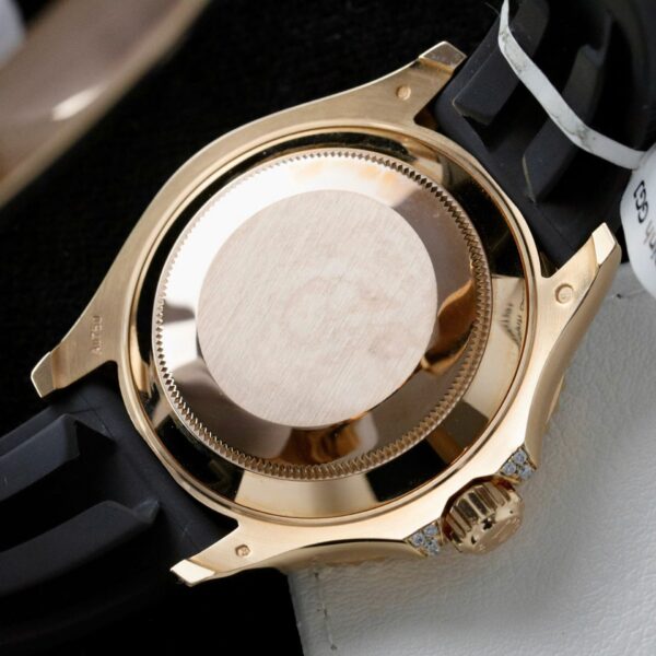 Rolex Yacht Watch Gold Wrapped + Moissanite Diamonds 40mm - Image 9