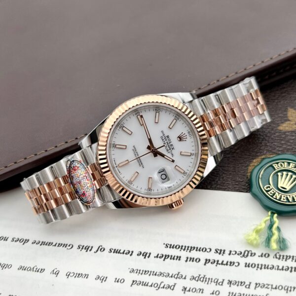 Rolex Watches Date Just 126331 Demi Rose White Dial 41mm - Image 2