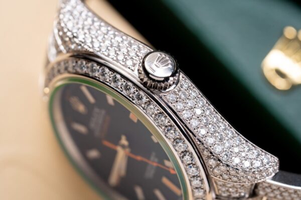 Rolex Watch With Moissanite Diamond Hong Kong 41mm - Image 6