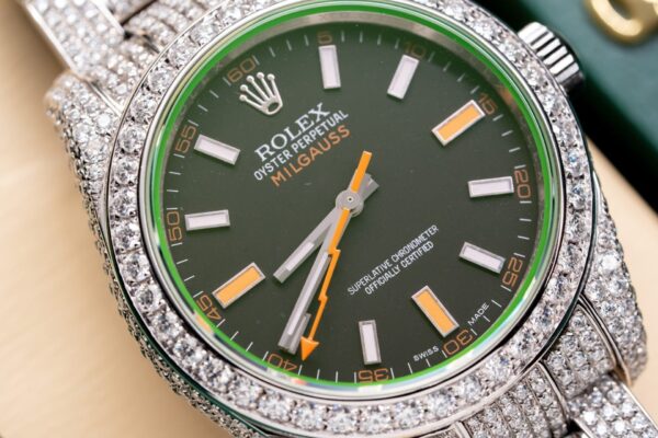 Rolex Watch With Moissanite Diamond Hong Kong 41mm - Image 3