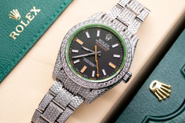 Rolex Watch With Moissanite Diamond Hong Kong 41mm