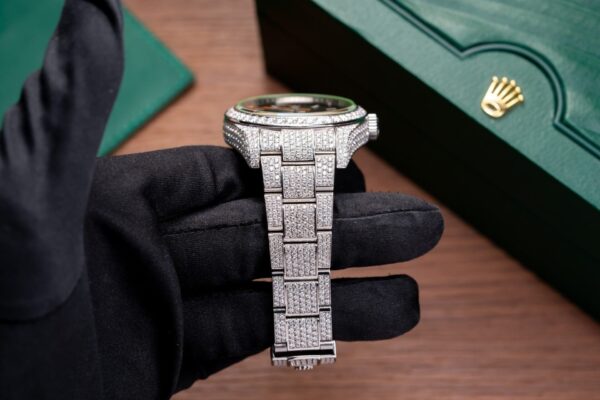 Rolex Watch With Moissanite Diamond Hong Kong 41mm - Image 5