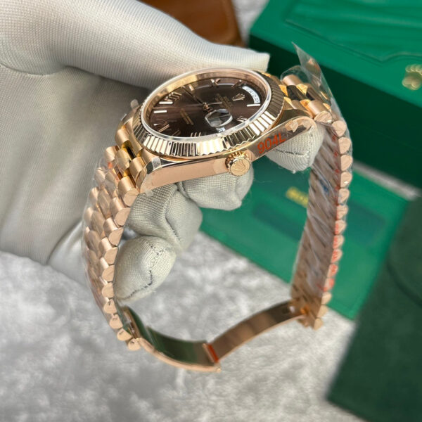 Rolex Day-Date 228235 Rose Gold Chocolate Dial Watch 40mm - Image 3