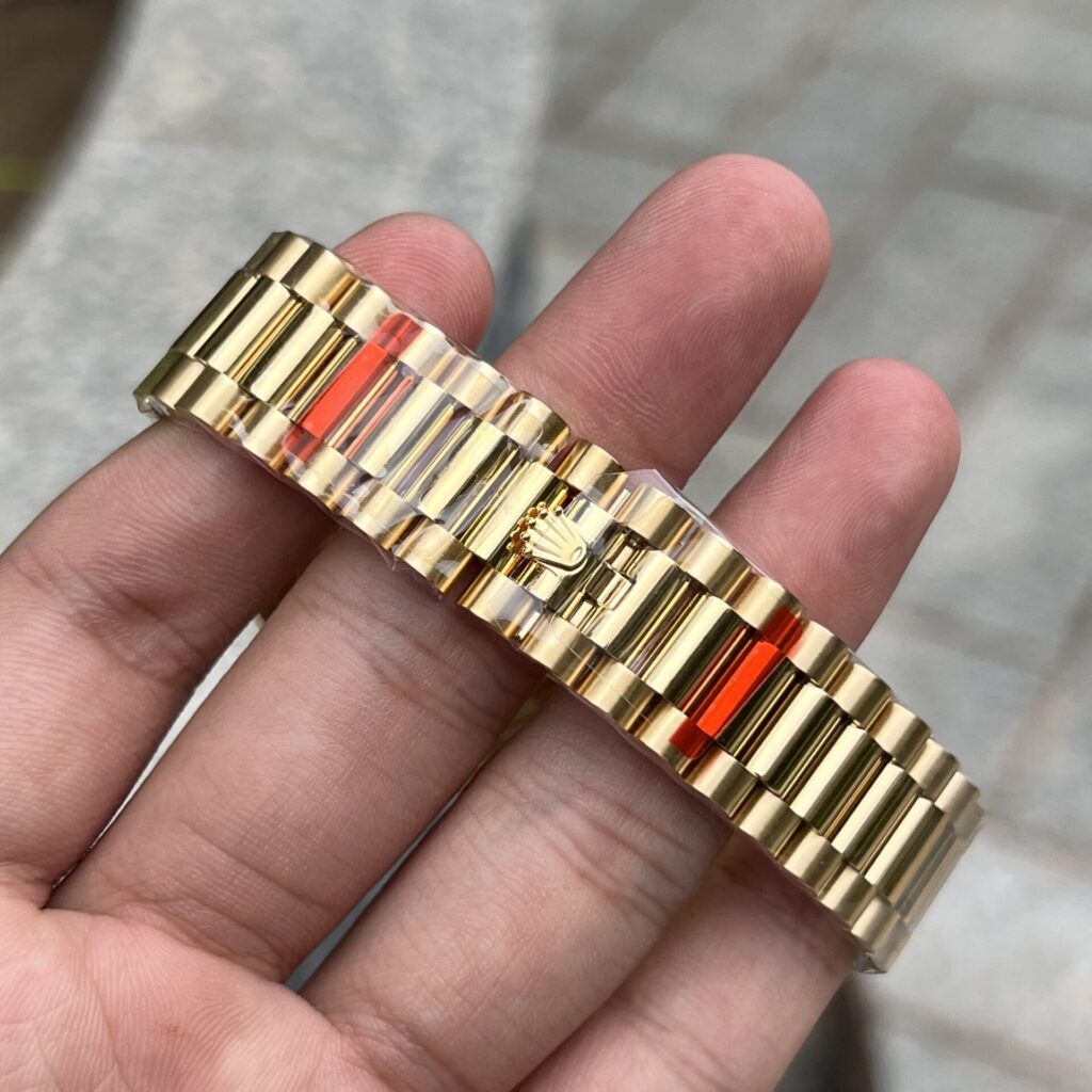 Đồng Hồ Rolex Day-Date Vàng Champagne Fake Máy Thụy Sỹ 40mm (2)