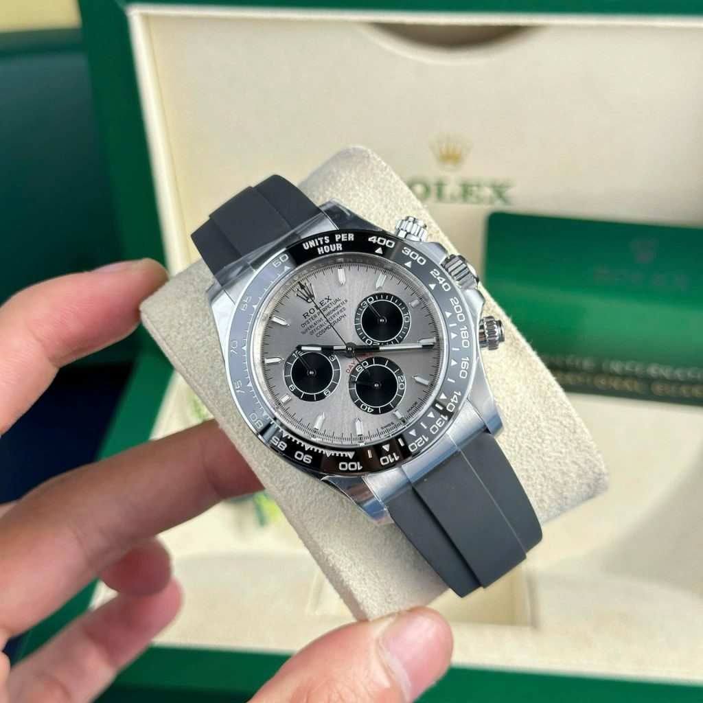 Đồng Hồ Rolex Daytona 126519LN Mặt Xám Replica 11 Bộ Máy Calibre 4131 Xưởng Clean 40mm (3)