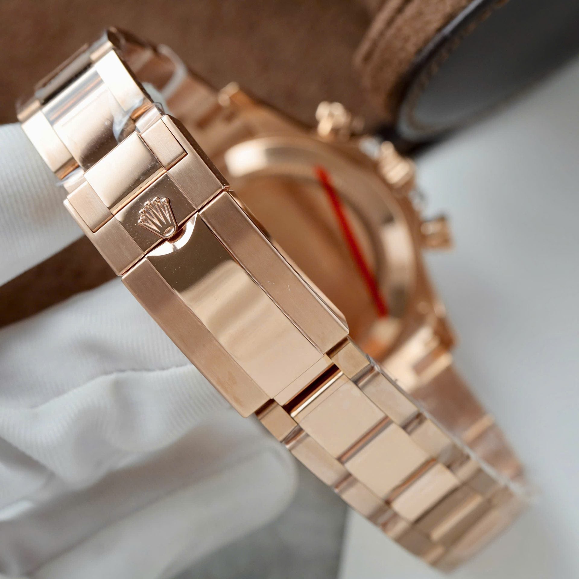 Rolex Daytona 126595TBR Watch Gold Wrapped And Moissanite Diamonds 40mm - Image 8