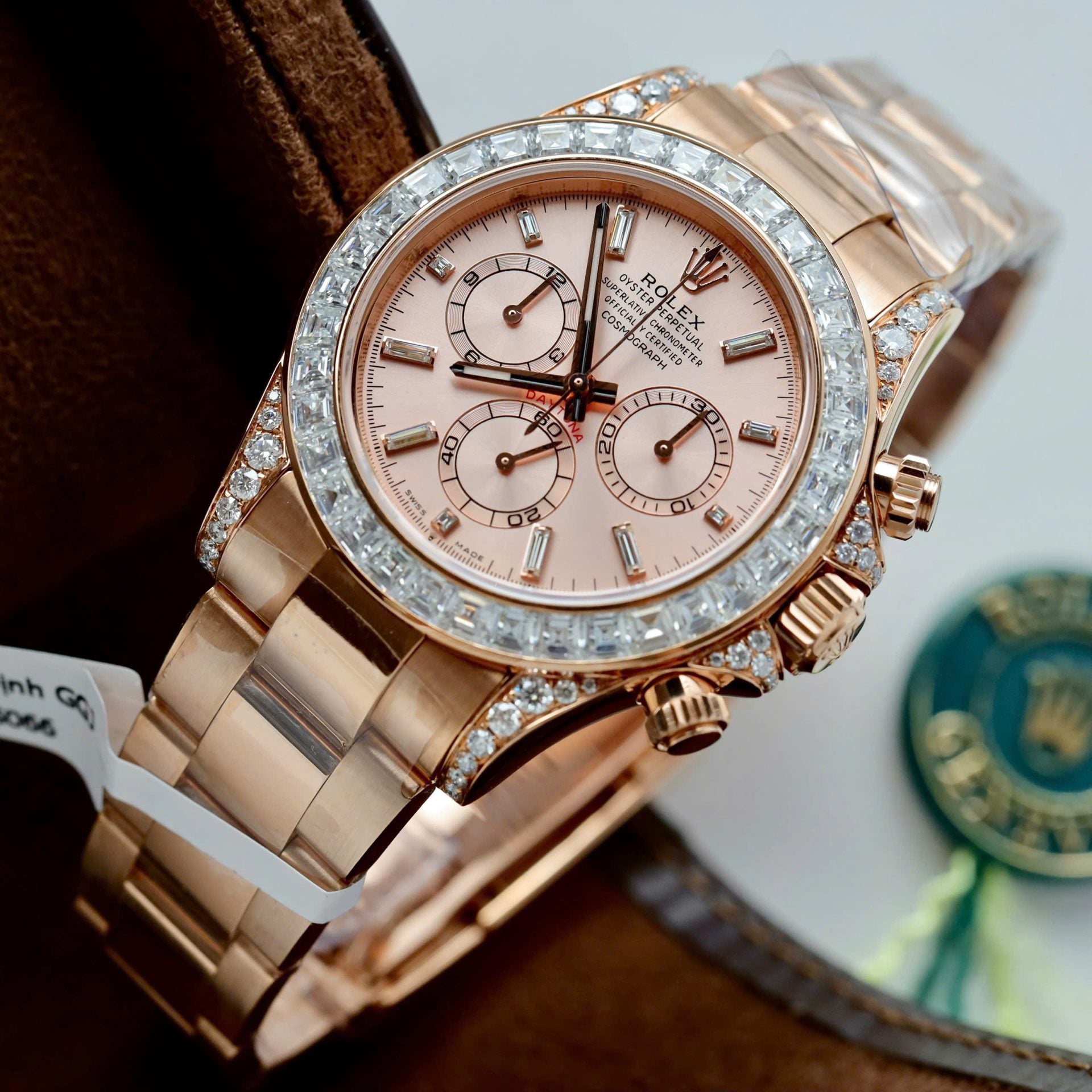 Rolex Daytona 126595TBR Watch Gold Wrapped And Moissanite Diamonds 40mm - Image 2