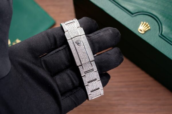 Rolex Watch With Moissanite Diamond Hong Kong 41mm - Image 9
