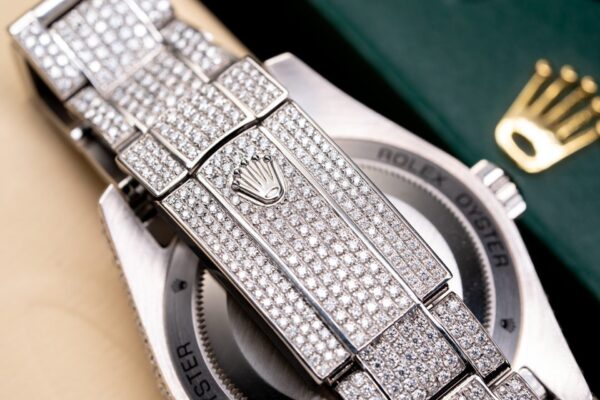 Rolex Watch With Moissanite Diamond Hong Kong 41mm - Image 8