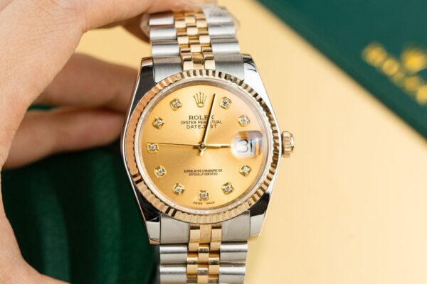 Rolex Watches Date Just 126233 Gold Wrapped Champagne Dial 36mm - Image 3