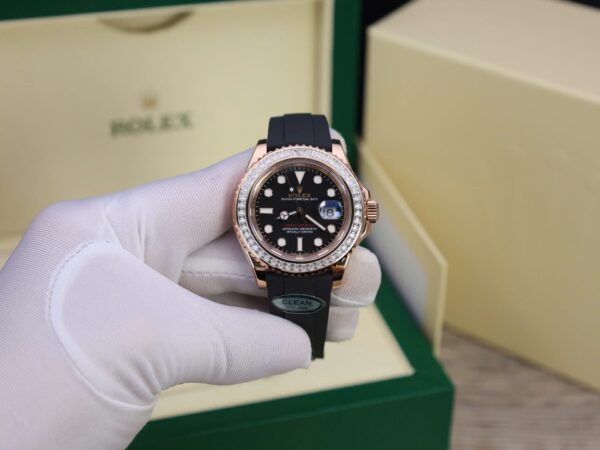 Rolex Yacht Gold Wrapped With Moissanite Baguette Diamond 40mm - Image 2
