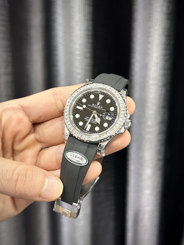 Rolex Watch Yacht Moissanite Diamonds 40mm - Image 2