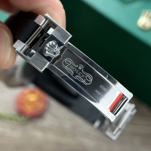 Rolex Watch Yacht Black Dial Rubber Strap 40mm - Image 7
