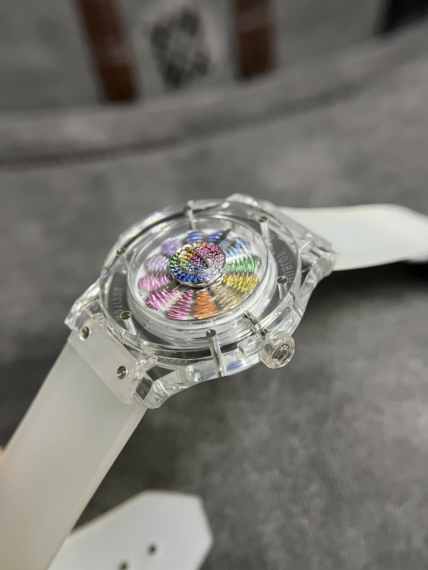 Hublot Watch Takashi Murakami Sapphire Rubber Strap 42mm - Image 5