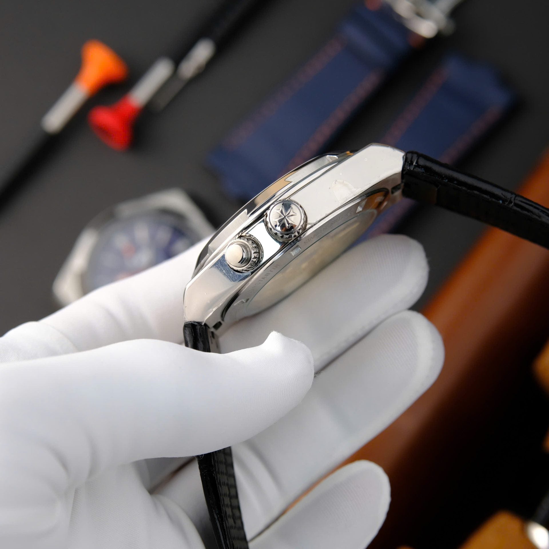 Vacheron Constantin Overseas Dual Time 7900V Watch Black Dial 41mm - Image 8