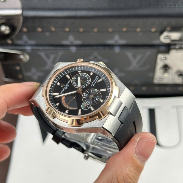 Vacheron Constantin Watch Overseas Dual Time 47450 Demi Rose Gold 42mm - Image 6