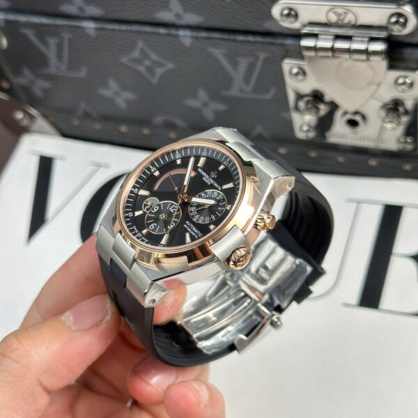 Vacheron Constantin Watch Overseas Dual Time 47450 Demi Rose Gold 42mm - Image 5