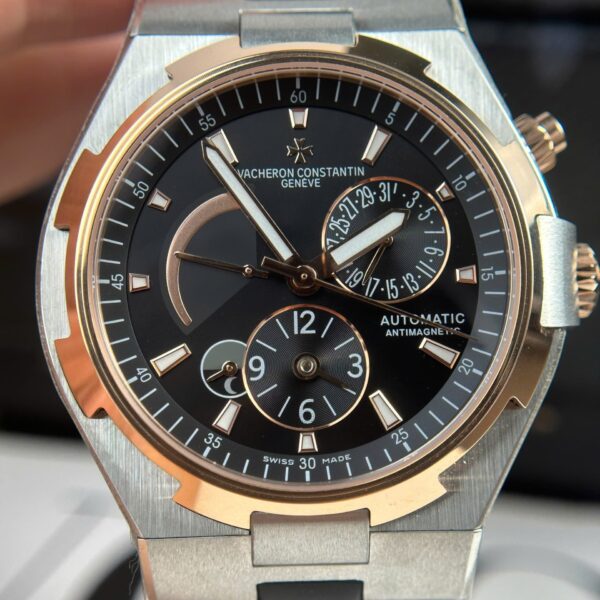 Vacheron Constantin Watch Overseas Dual Time 47450 Demi Rose Gold 42mm - Image 3