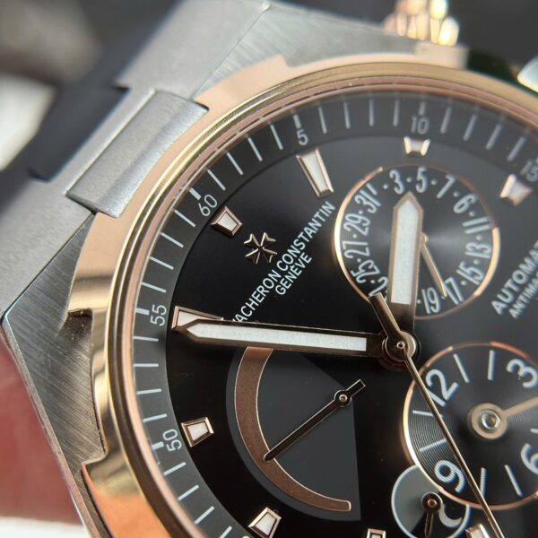 Vacheron Constantin Watch Overseas Dual Time 47450 Demi Rose Gold 42mm - Image 4