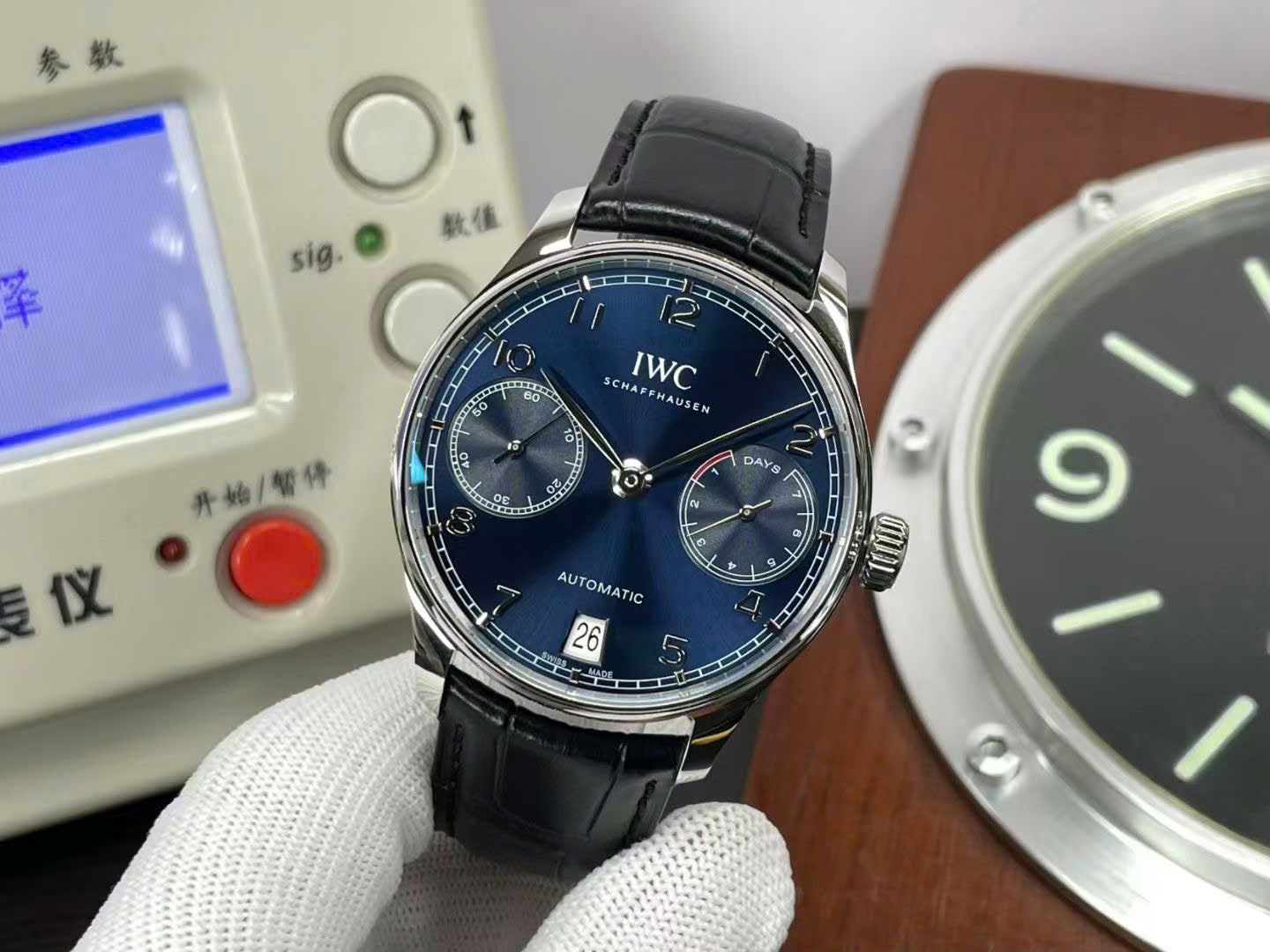 IWC Schaffhausen Watch Portugieser Automatic 5007 Blue Dial Men’s 42mm - Image 3