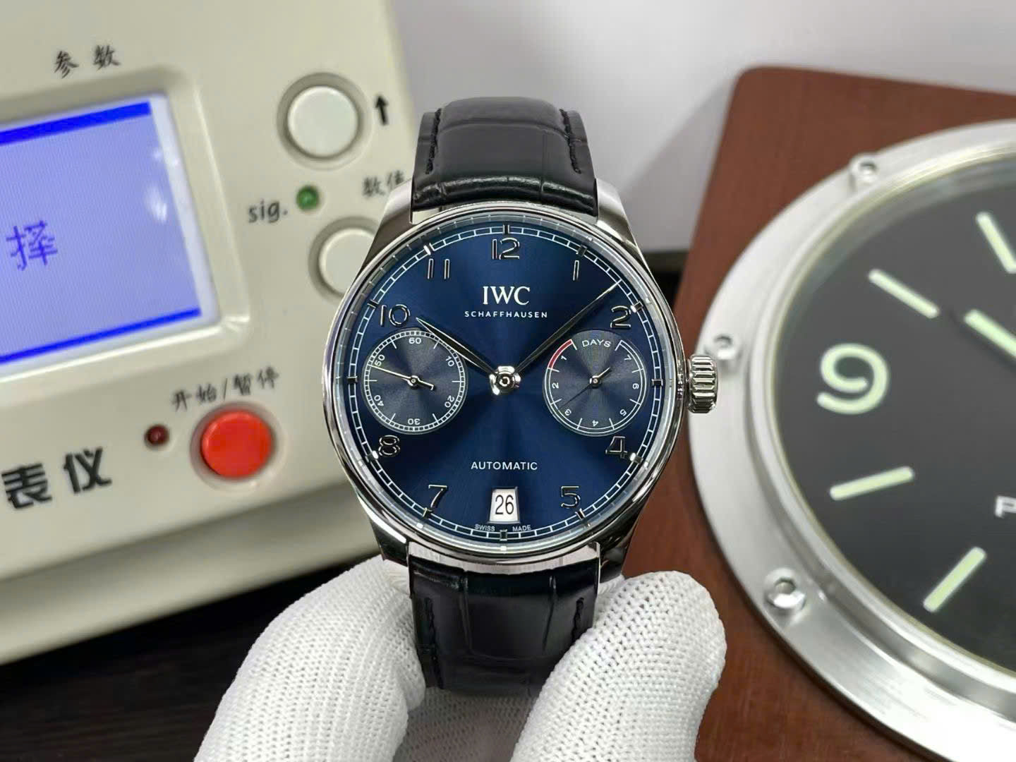 IWC Schaffhausen Watch Portugieser Automatic 5007 Blue Dial Men’s 42mm
