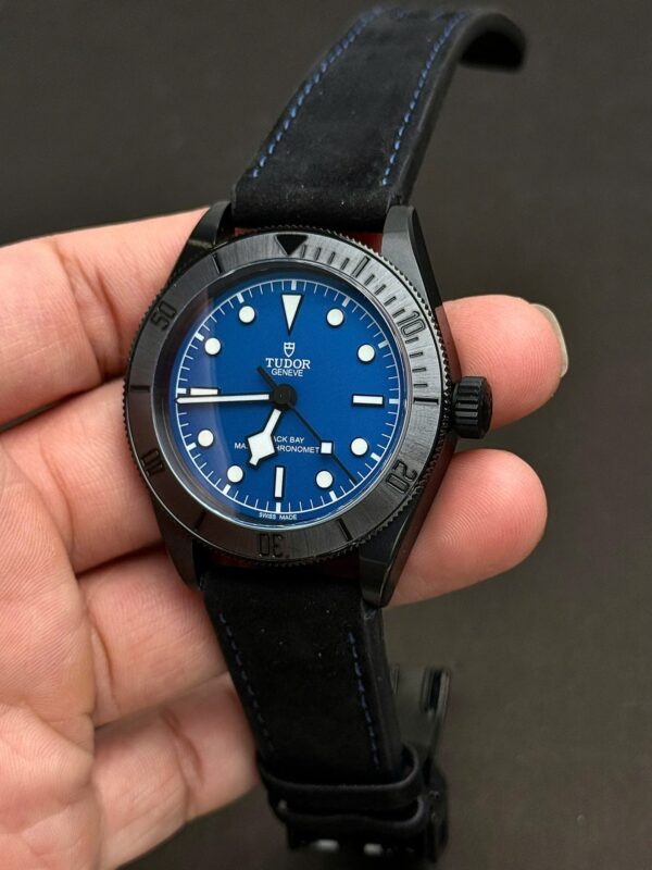 Tudor Black Bay Black Ceramic M79210CNU  Watch Blue Dial 41mm