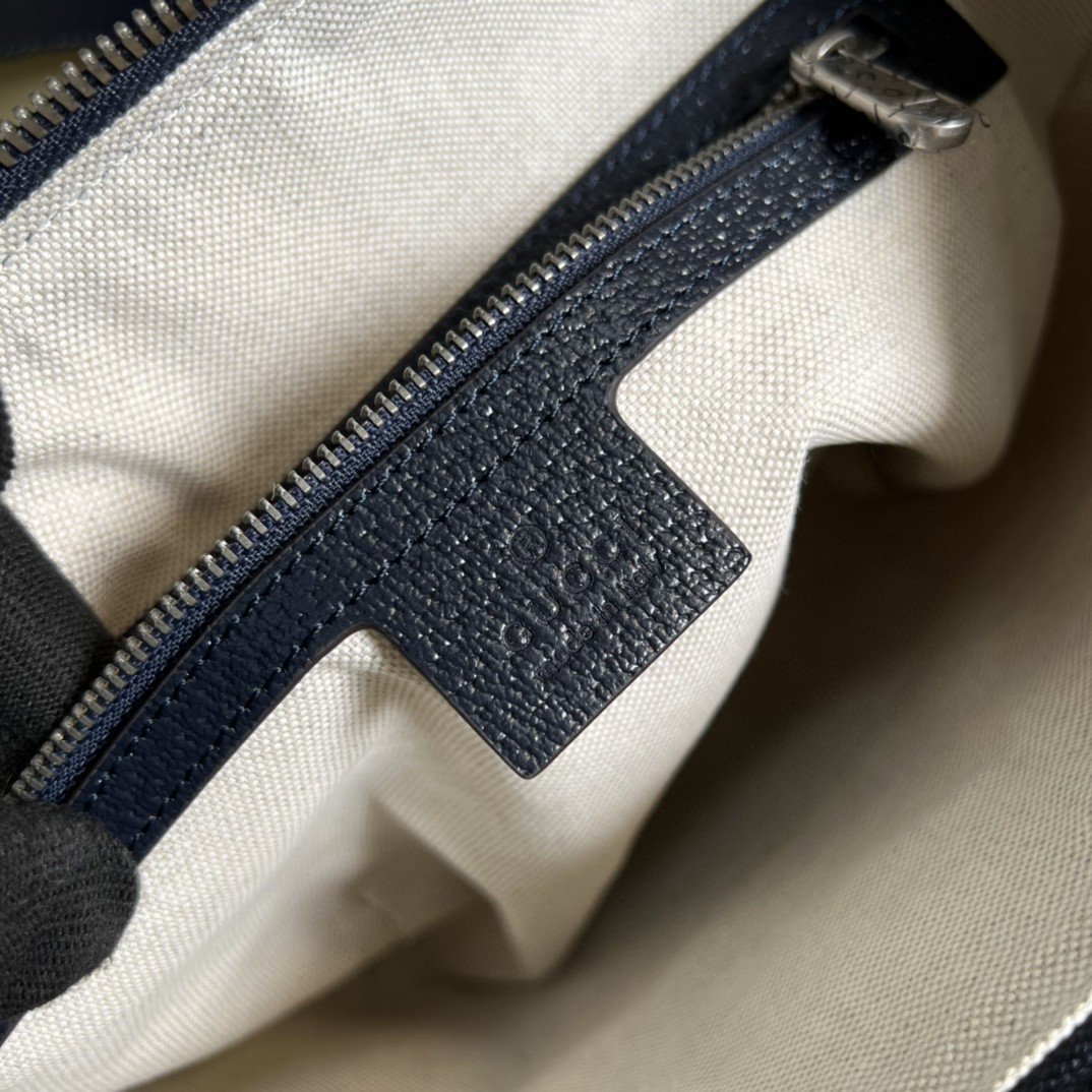 Gucci Ophidia GG Small Shoulder Bag Beige And Blue GG Supreme Canvas For Women 12in/30cm - Image 2