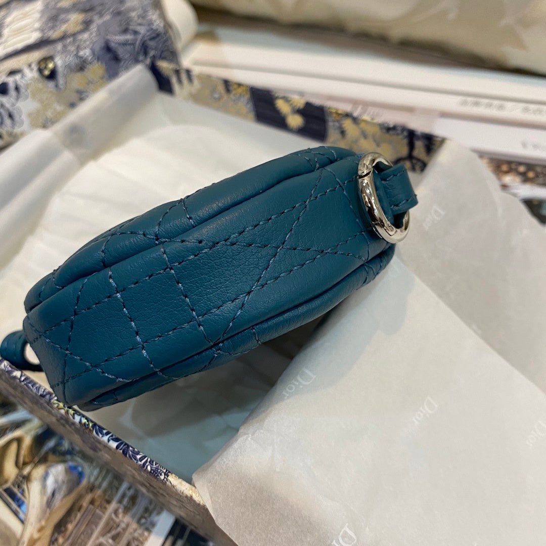 Christian Dior Blue Clutch 9cm - Image 7