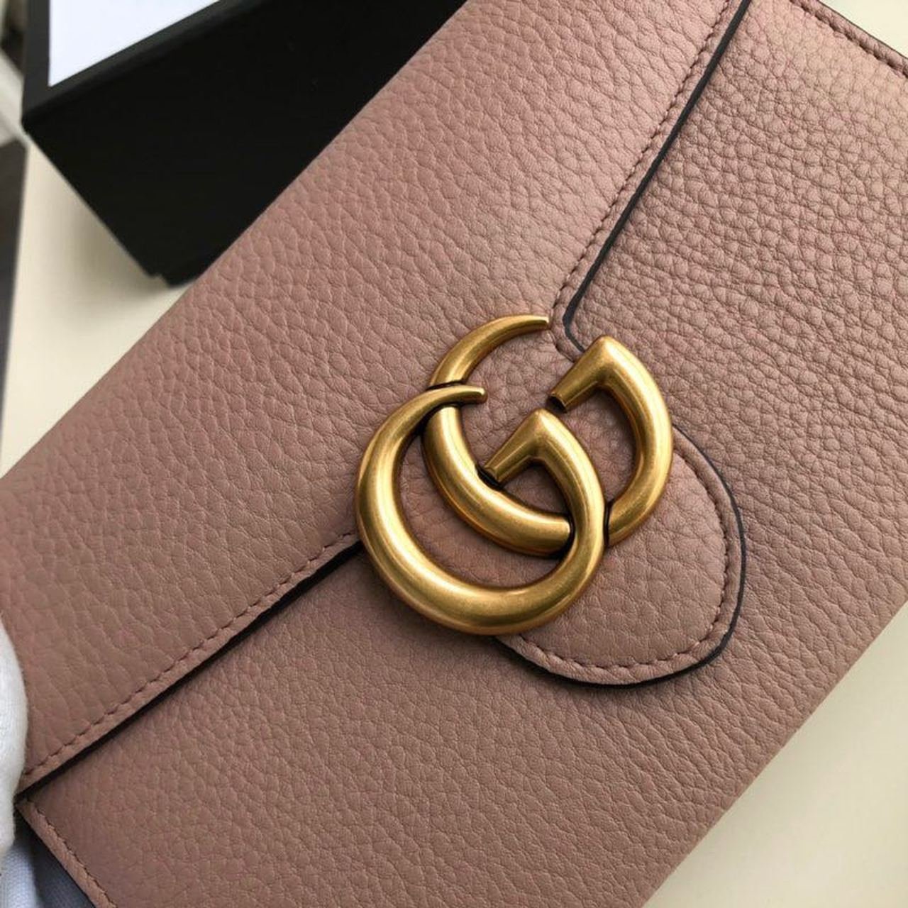 Gucci GG Marmont Mini Chain Bag Pink For Women 7.9in/20cm - Image 4