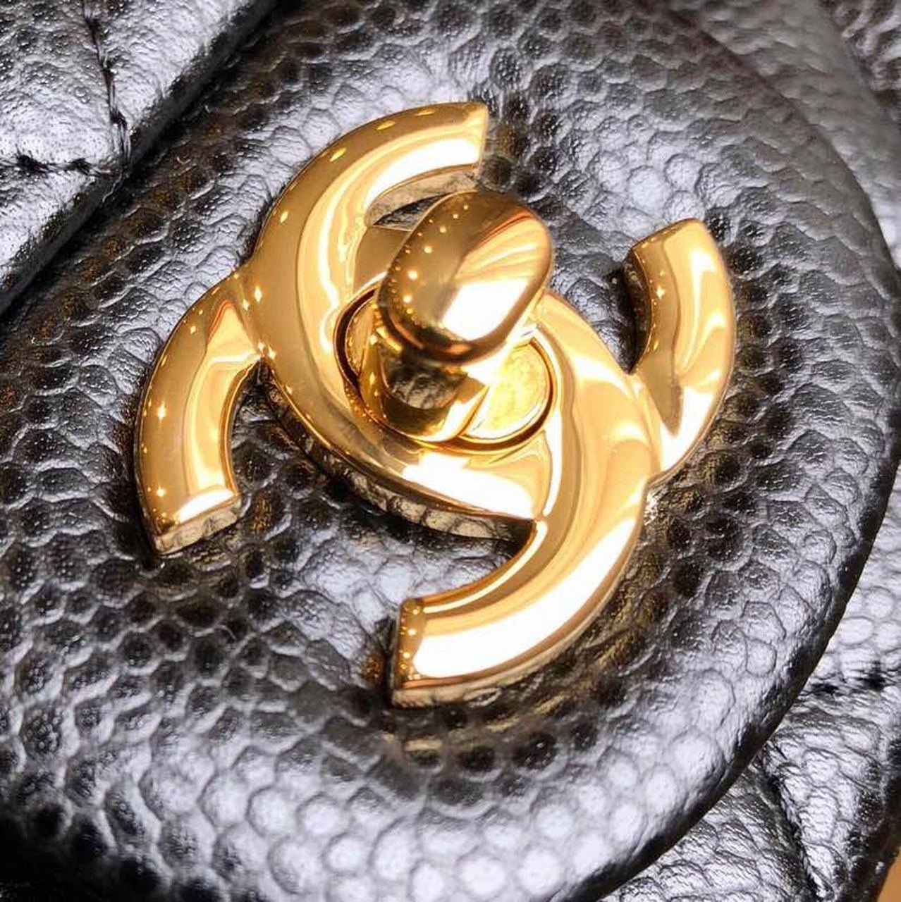 Chanel Classic Mini Flap Bag 18cm Gold Hardware Caviar Leather Spring/Summer Collection Black - Image 17