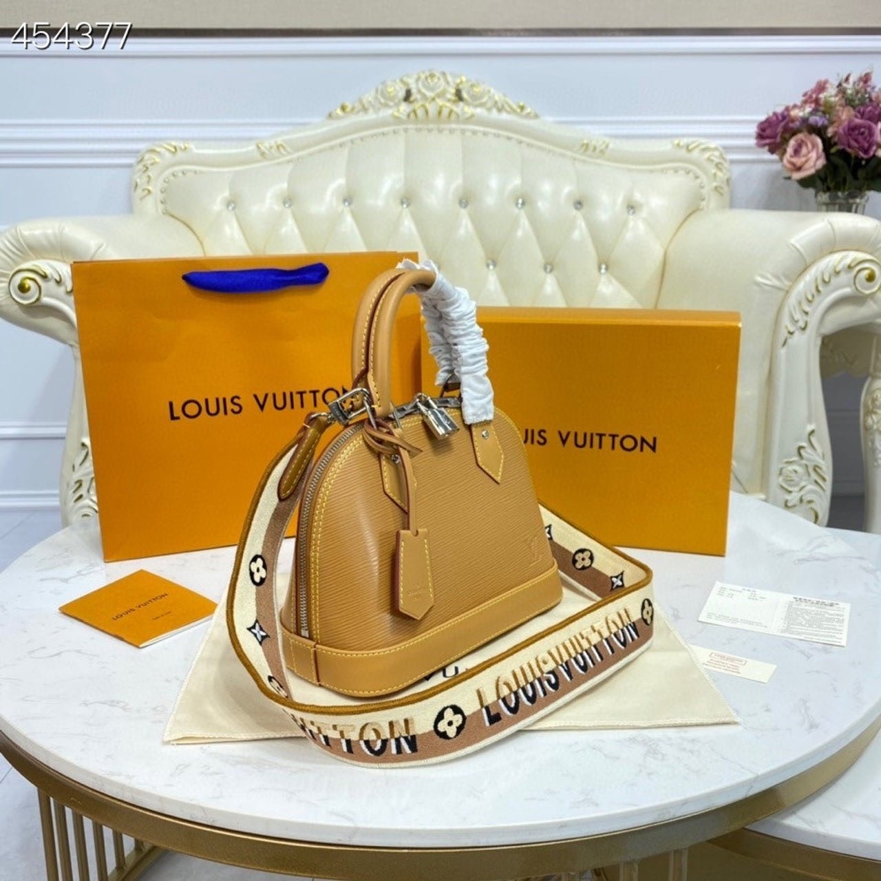 Louis Vuitton Alma BB Bag 24cm Epi Leather Spring/Summer Collection M57426 Gold Honey - Image 5