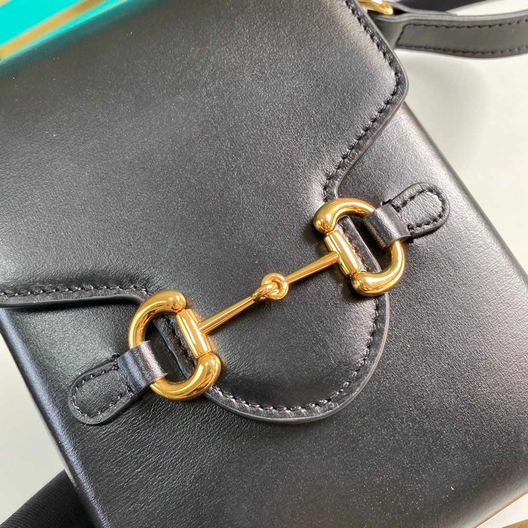 Gucci Horsebit 1955 Mini Black Bag 17cm - Image 6