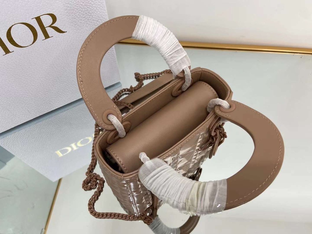 Christian Dior Medium Lady Bag 17cm Brown - Image 2