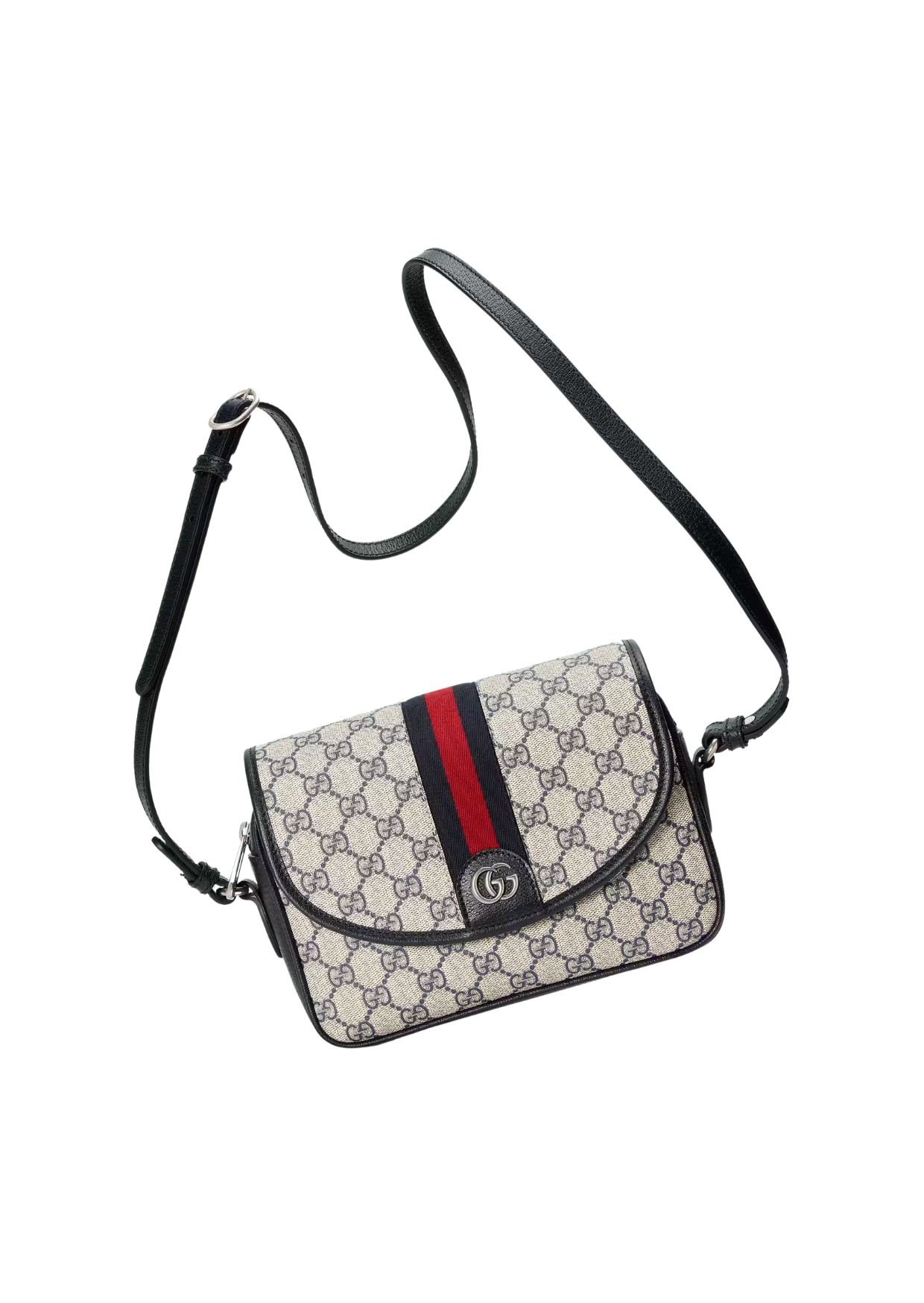 Gucci Ophidia GG Small Shoulder Bag Dark Blue/Beige For Women, Women's Bags 9.1in/23cm GG - Vipfasbags - Image 2