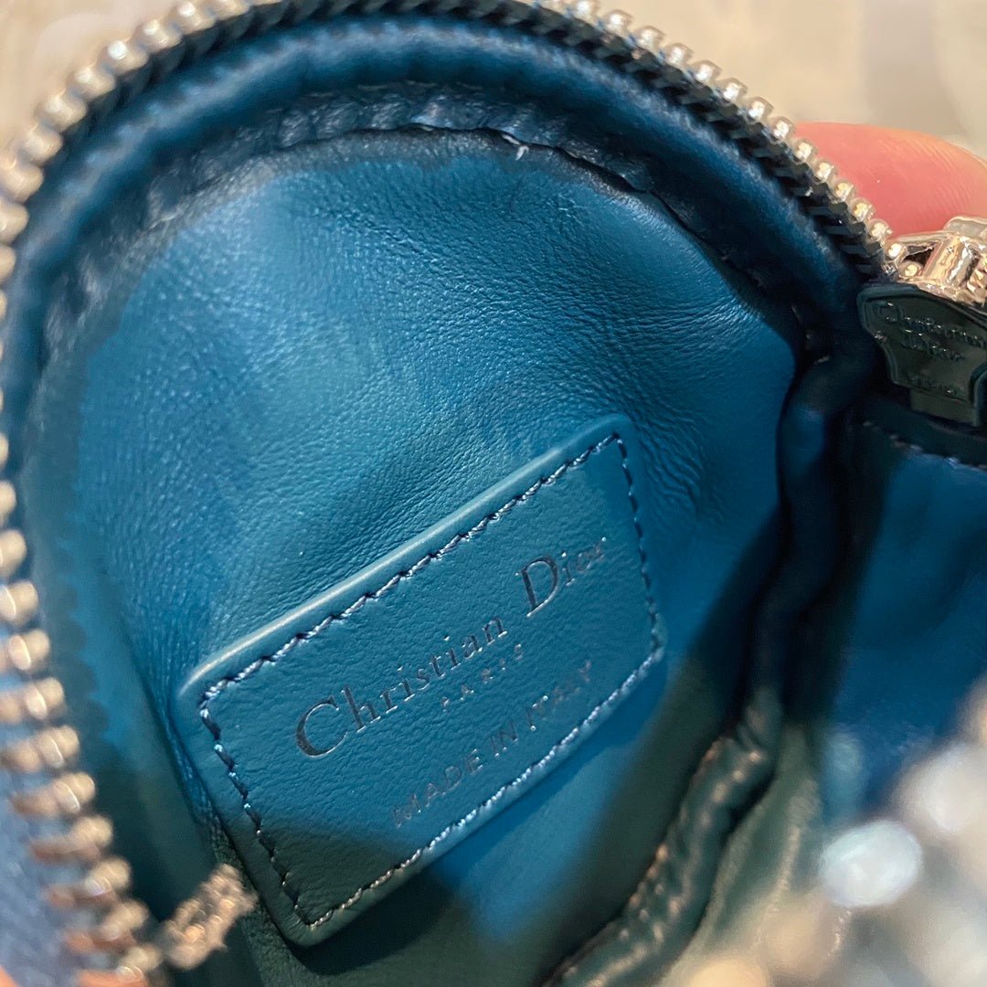 Christian Dior Blue Clutch 9cm - Image 6