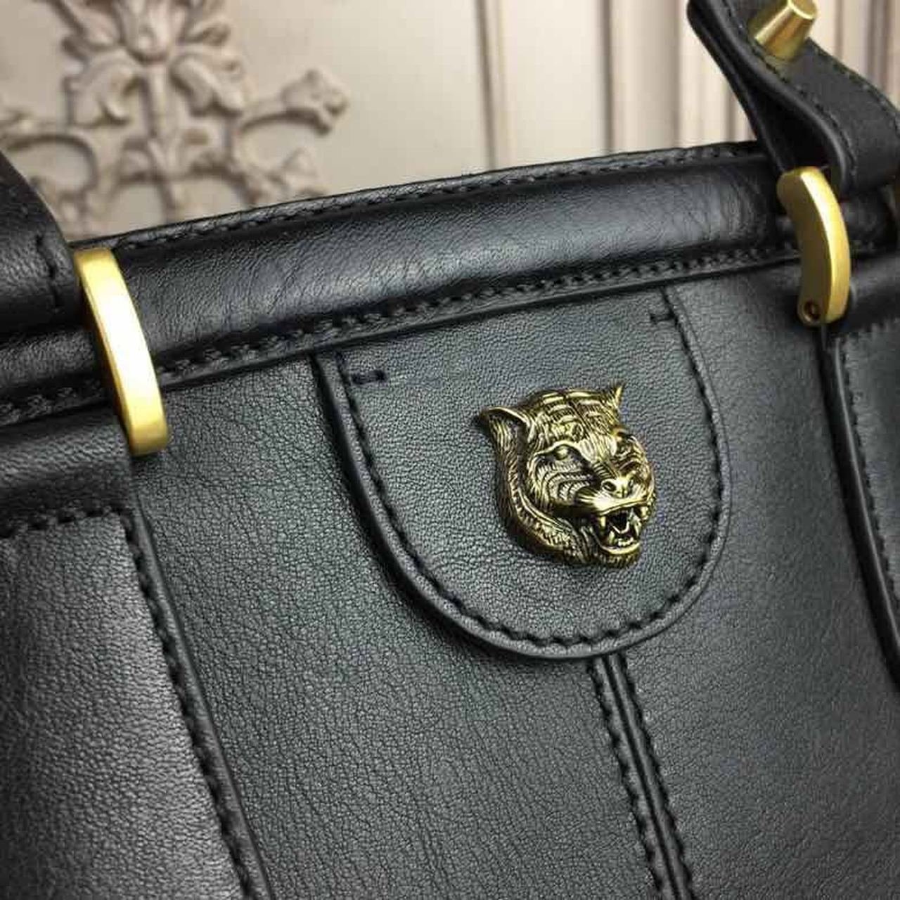 Gucci Re(Belle) Large Top Handle Bag Black For Women 15.75in/40cm GG - Image 6
