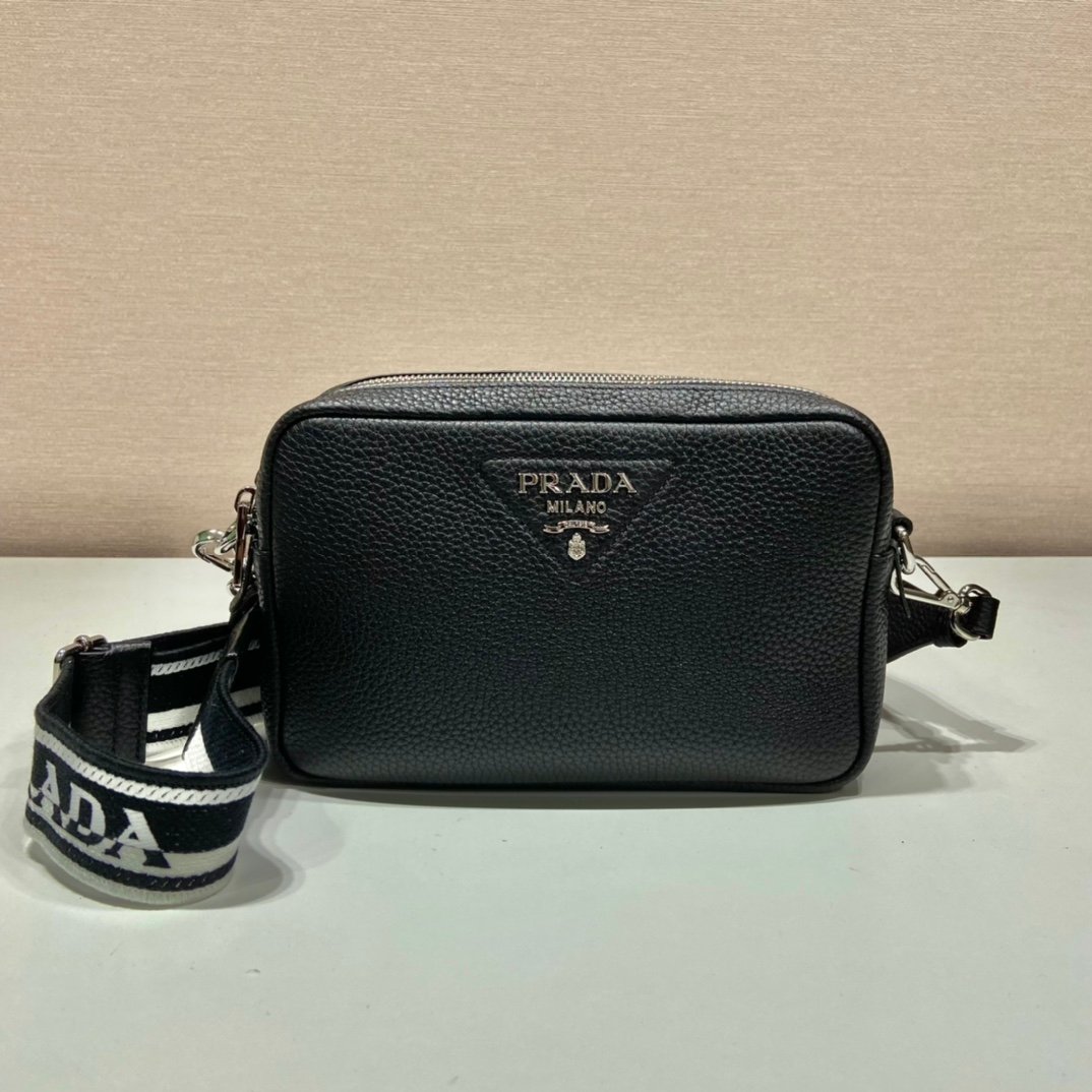 Prada Bag With Shoulder Strap Black For Women, Women's Bags 8.6in/22cm - Image 6