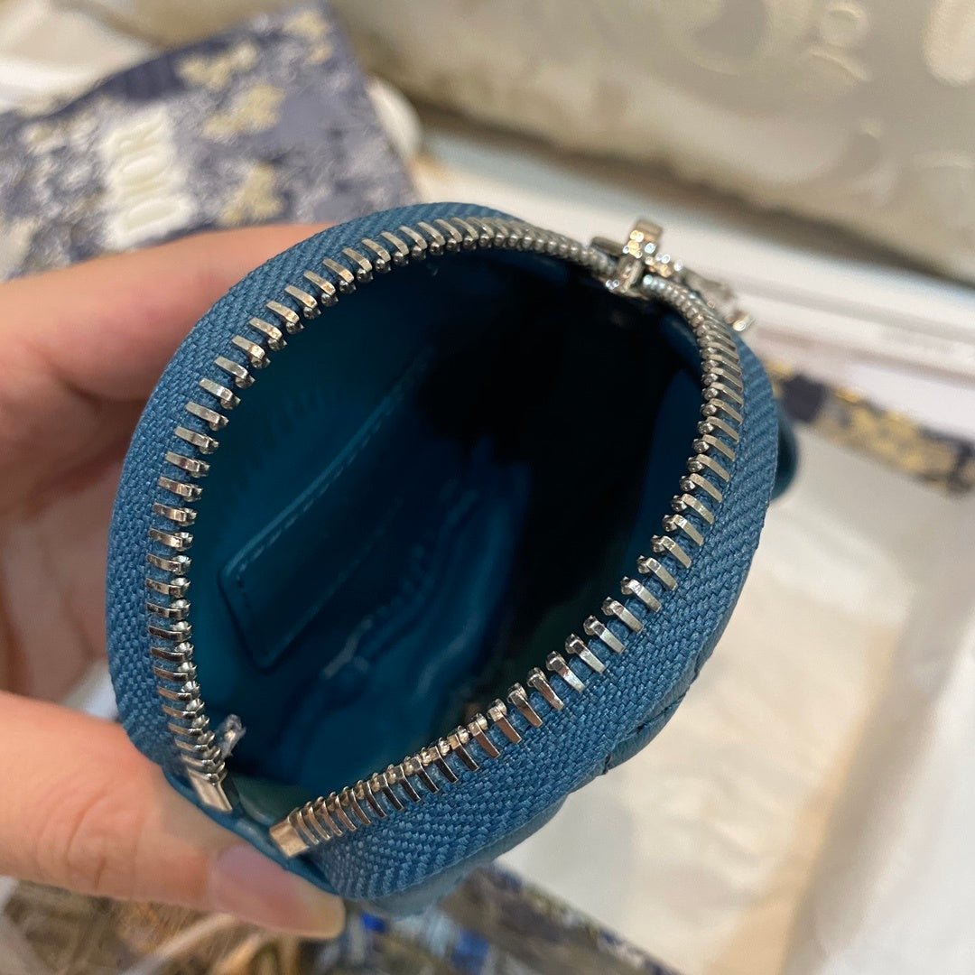 Christian Dior Blue Clutch 9cm - Image 8