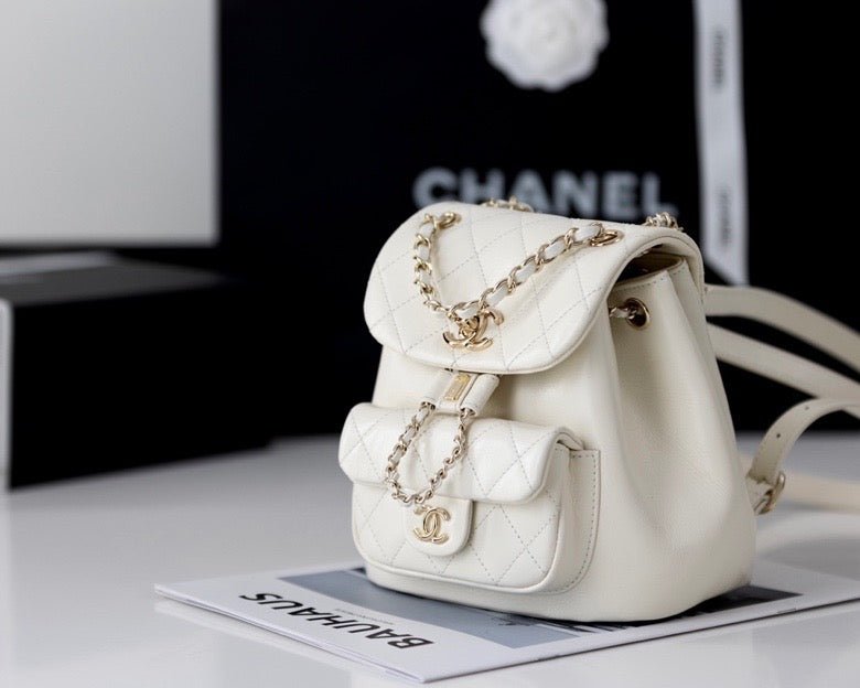 Chanel Backpack 18cm White - Image 4