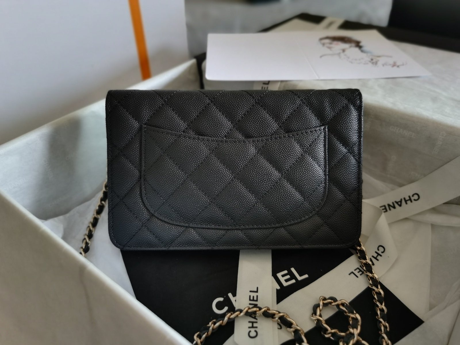 Chanel Mini Flapbag 19cm Black - Image 2