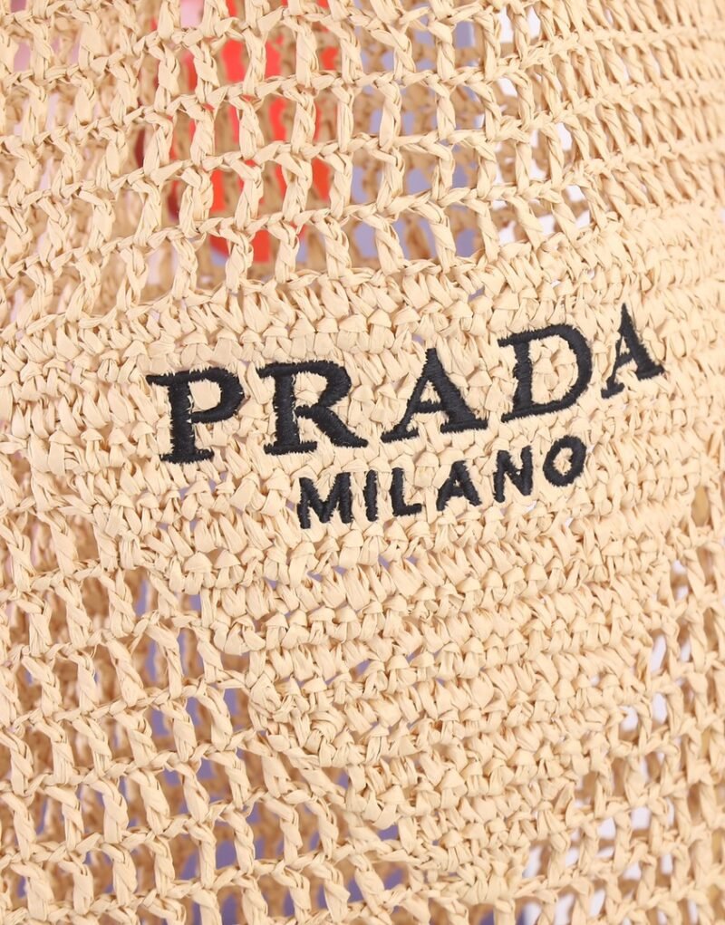 Prada Raffia Tote Bag Beige For Women 1BG424_2A2T_F0018_V_OOO - 20 Inches / 51 Cm - Image 4