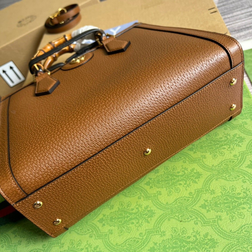 Gucci Diana Medium Tote Bag Brown For Women, Women's Bags 11in/27cm GG - Image 5