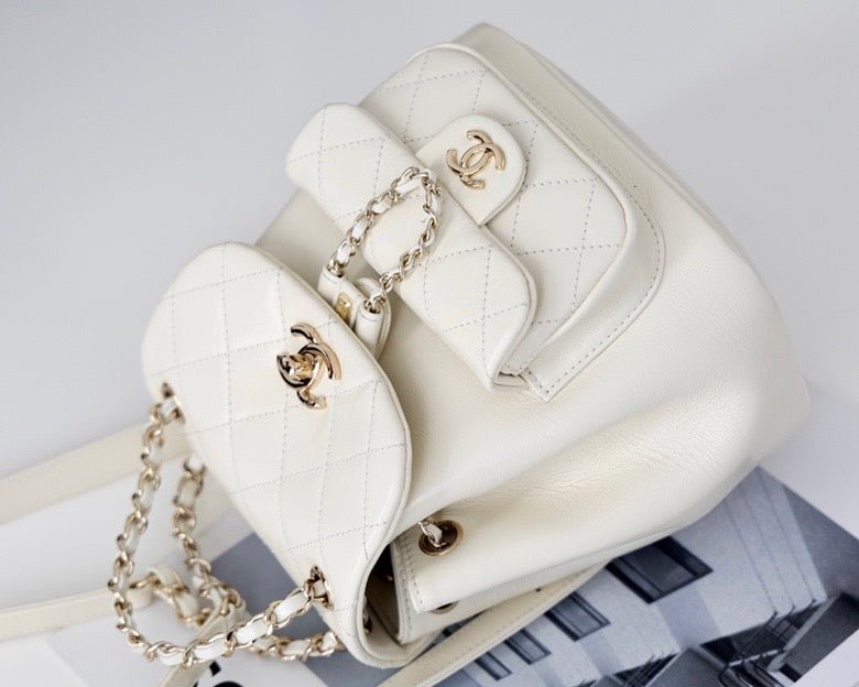 Chanel Backpack 18cm White - Image 8
