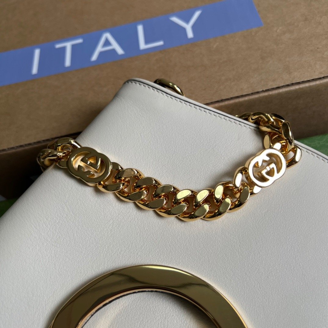 Gucci Blondie Shoulder Bag White For Women, Women's Bags 11in/28cm - Image 7