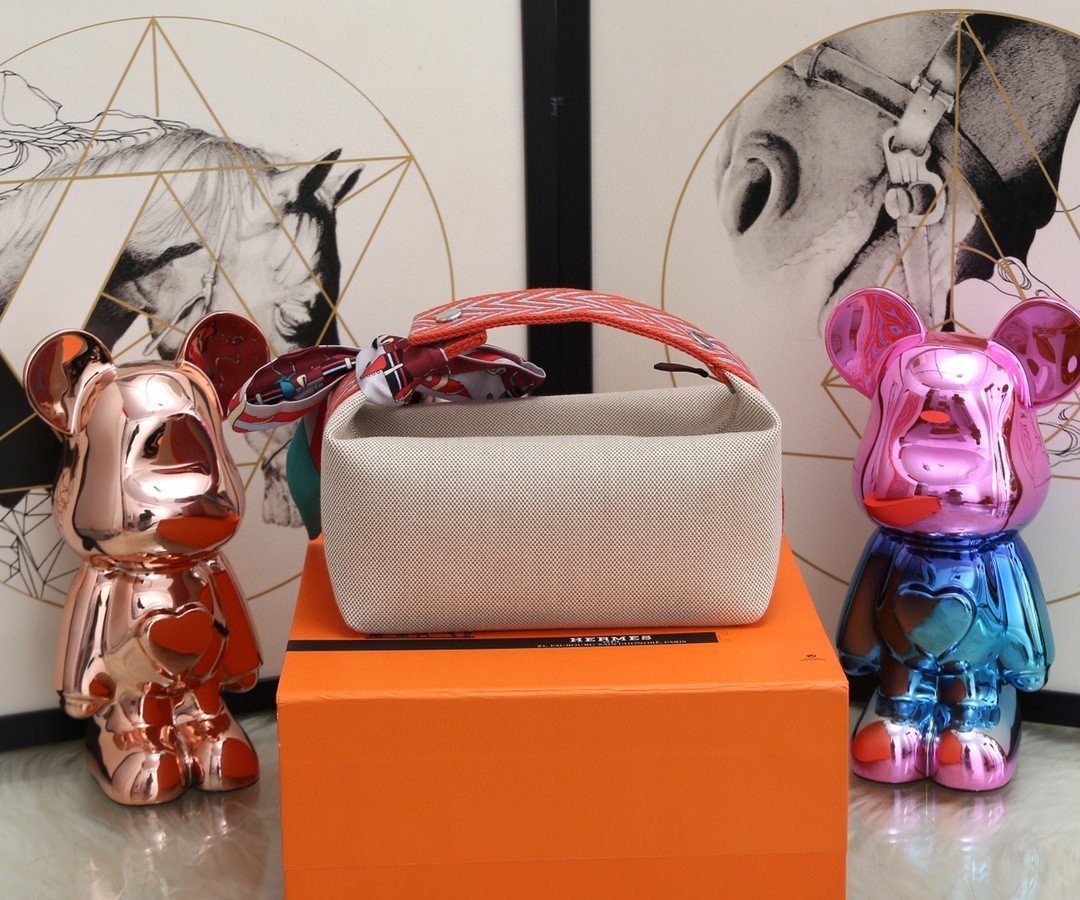 Hermes Bride A Brac Case Grey Bag For Women, Women’s Handbags, Shoulder Bags 9.8in/25cm - Image 4