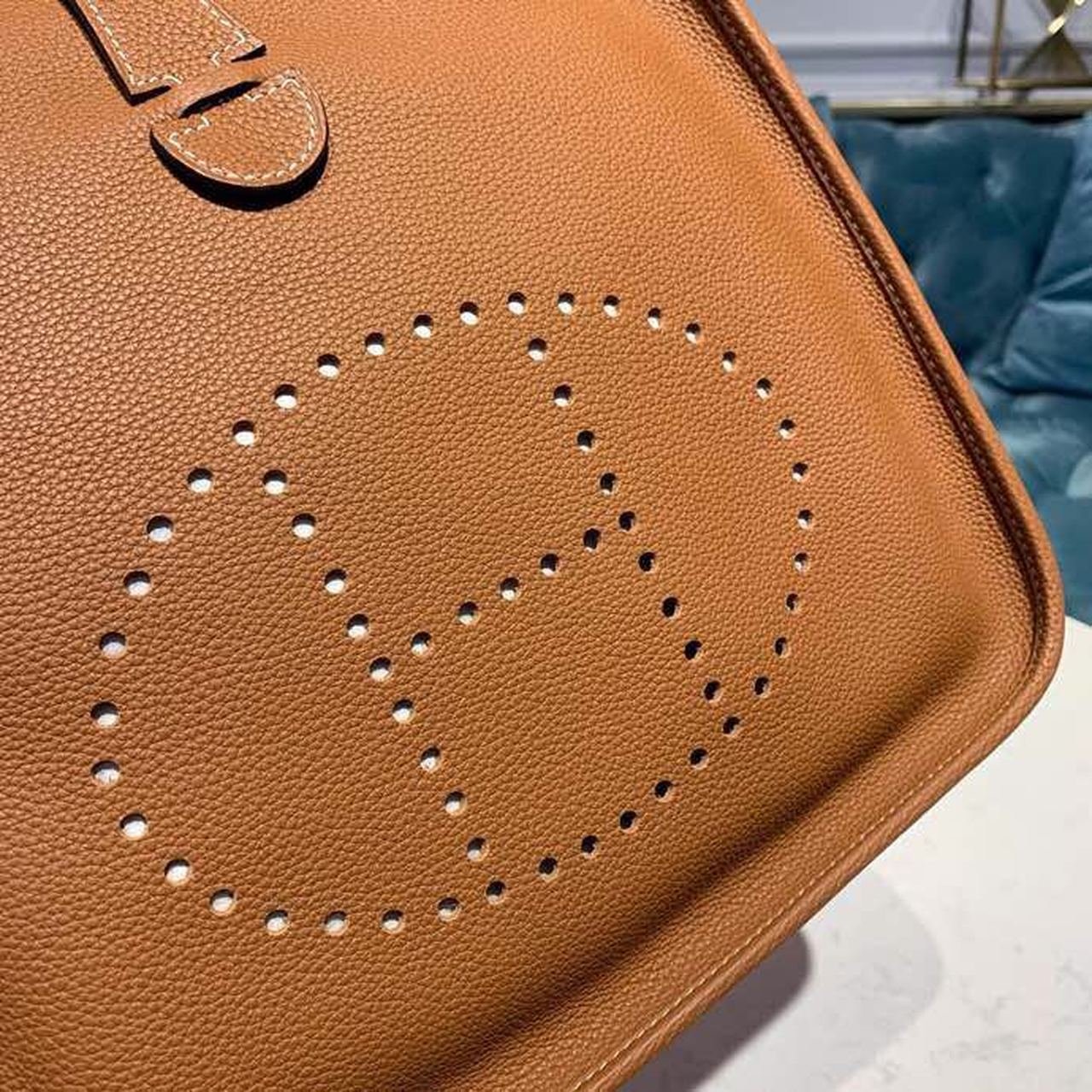 Hermes Evelyne III 29 Bag Brown With Silver-Toned Hardware For Women, Women’s Shoulder And Crossbody Bags 11.4in/29cm - Image 5