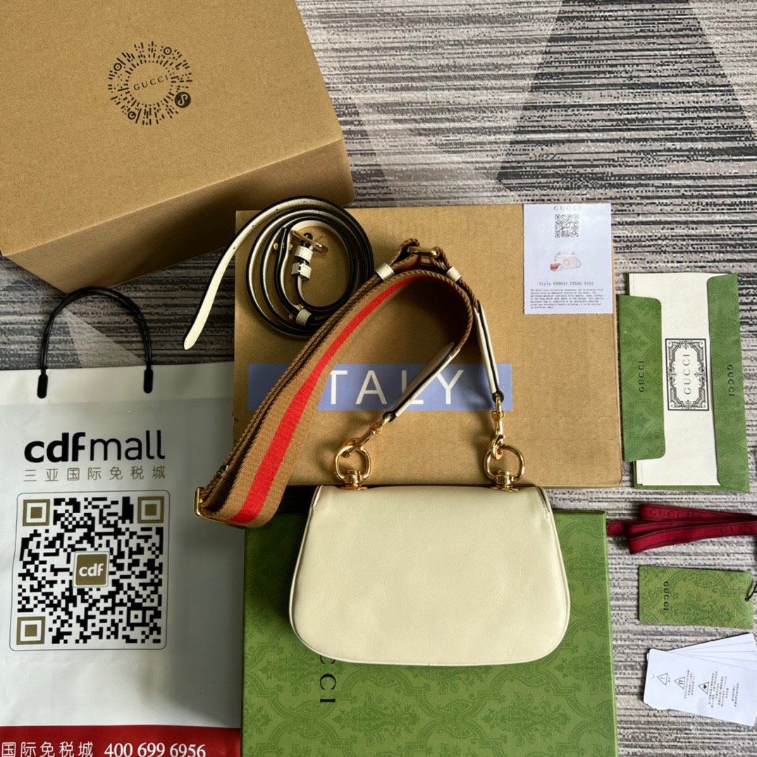 Gucci Blondie Mini Bag White For Women, Women's Bags 8.7in/22cm - Image 7